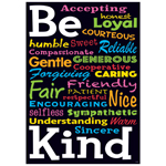 BE KIND ARGUS POSTER