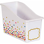 CONFETTI PLASTIC BOOK BIN