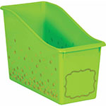 LIME CONFETTI PLASTIC BOO K BIN