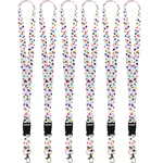 (6 PK) CONFETTI LANYARD