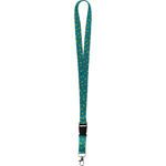 TEAL CONFETTI LANYARD