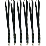 (6 PK) BLACK LANYARD