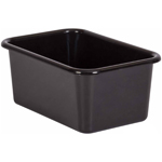 BLACK SMALL PLASTIC STORA GE BIN