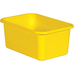 YELLOW SMALL PLASTIC STOR AGE BIN