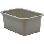 GRAY SMALL PLASTIC STORAG E BIN