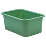 GREEN SMALL PLASTIC STORA GE BIN