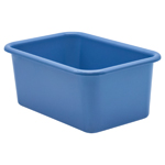 SLATE BLUE SMLL PLASTIC S TORAGE BIN