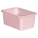 BLUSH SMALL PLASTIC STORA GE BIN