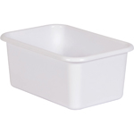 WHITE SMALL PLASTIC STORA GE BIN