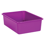 PURPLE LARGE PLASTIC STOR AGE BIN