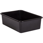 BLACK LARGE PLASTIC STORA GE BIN