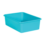 TEAL LARGE PLASTIC STORAG E BIN