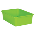 LIME LARGE PLASTIC STORAG E BIN