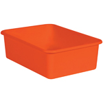 ORANGE LARGE PLASTIC STOR AGE BIN