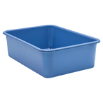 SLATE BLUE LARGE PLASTC S TORAGE BIN