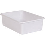 WHITE LARGE PLASTIC STORA GE BIN