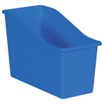 BLUE PLASTIC BOOK BIN