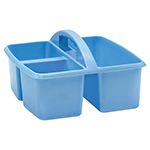 LIGHT BLUE PLASTIC STORAG E CADDY