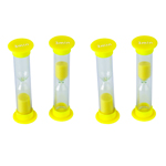 SMALL SAND TIMER 3 MINUTE PACK OF 4
