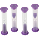 SMALL SAND TIMERS 10 MINU TE 4/PK