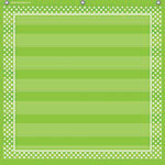 LIME POLKA DOTS 7 POCKET CHART