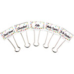 CONFETTI BINDER CLIPS LAR GE MGMT