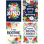 4CT WILDFLOWERS POSITIVE POSTER SET