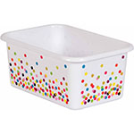 CONFETTI SMALL PLASTIC ST ORAGE BIN