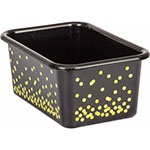 BLACK CONFETTI SMALL PLAS TIC BIN