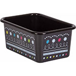 CHALKBOARD BRIGHTS SMALL PLASTC BIN