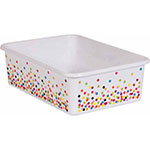 CONFETTI LARGE PLASTIC ST ORAGE BIN