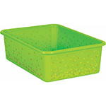 LIME CONFETTI LARGE PLAST IC BIN