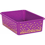 PURPLE CONFETTI LARGE PLA STIC BIN