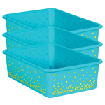 (3 EA) TEAL CONFETTI LARG E PLASTIC