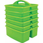 (6 EA) LIME PLASTIC STORA GE CADDY