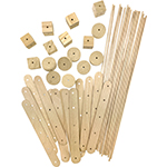 WOOD CONSTRUCTION KIT 66 COUNT