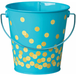 TEAL CONFETTI BUCKET