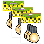 (3 PK) WHITE LIGHT BULBS ACCENTS