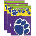 (3 PK) ACCENTS BLUE PAW P RINTS