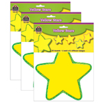 (3 PK) YELLOW STARS ACCEN TS