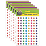 (6 PK) SMILEY STARS MINI STICKERS