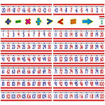 NUMBER LINE BB -20 TO +12 0