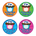 I AM YEARS OLD TODAY WEAR EM BADGES