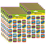 (12 PK) SUPERHERO STICKER S