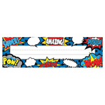 SUPERHERO FLAT NAME PLATE S 36/PK