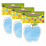 (3 PK) WATERCOLOR APPLES ACCENTS