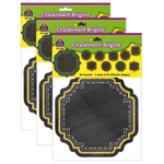 (3 PK) CHALKBOARD BRIGHTS ACCENTS