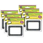 (6 PK) CHALKBOARD BRIGHTS NAME TAGS