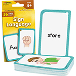SIGN LANGUAGE FLASH CARDS