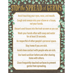 STOP THE SPREAD OF GERMS CHART